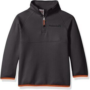 Avalanche Boys' Little Quarter Zip Fleece Pullover, Asphalt, S (4)